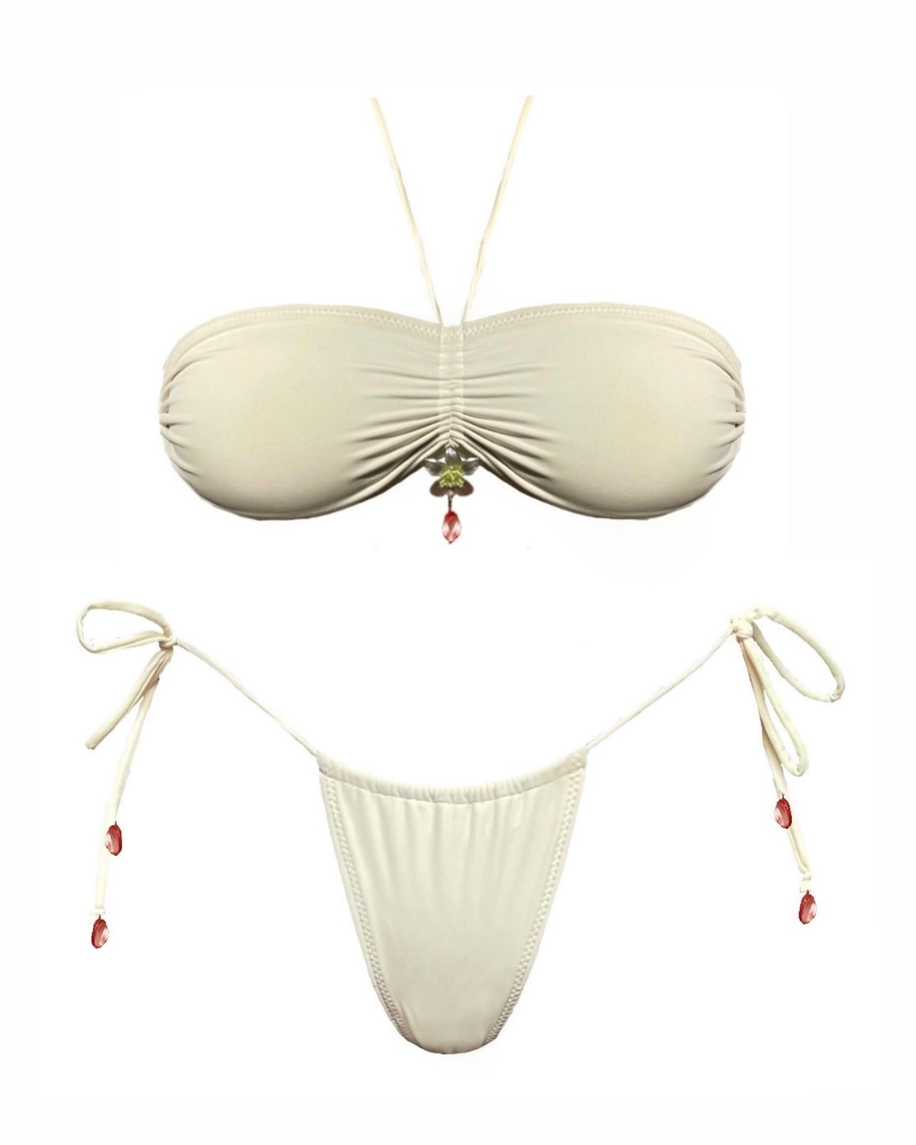 Venus Ruched Bottom in Cream