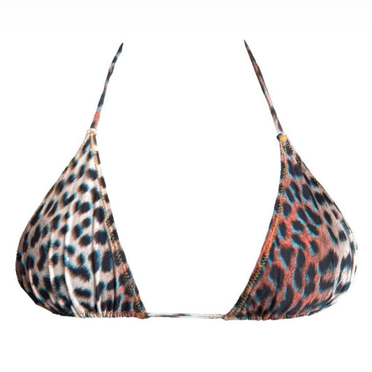 Classic Triangle Top in Sunset Leopard